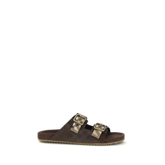 BURBERRY Other - Burberry Men Check Suede Urchin Sandals